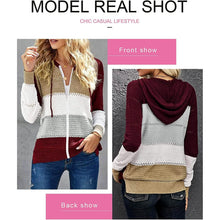 Load image into Gallery viewer, Women Casual Long Sleeve Zip Up Hooded Sweatshirt Hoodies
