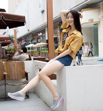 Load image into Gallery viewer, Women Casual Sneakers Sport Fashion Height Increasing Woman Breathable Air Mesh Sneakers Platform Tennis Walking Sneakers Comfortable Lightweight Casual Fitness Shoes
