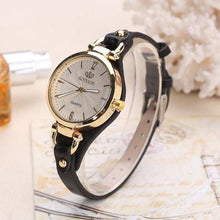 将图片加载到图库查看器,Women Casual Watches Round Dial PU Leather Strap Wristwatch Analog Quartz Watch Fashion Luxury Wrist Watch Unisex Watches Leather Band Analog Quartz Wrist Watch