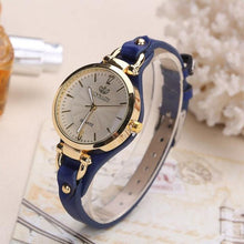 将图片加载到图库查看器,Women Casual Watches Round Dial PU Leather Strap Wristwatch Analog Quartz Watch Fashion Luxury Wrist Watch Unisex Watches Leather Band Analog Quartz Wrist Watch