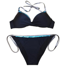 Load image into Gallery viewer, Women Cute Large Swimsuits Push Up Bikini Women Triangle Push Up Bikini Set Molded Bra Swimsuit Women's Plus Size Swimwear Beach Wear Bikinis Female Bathing Suit Swimming Suits