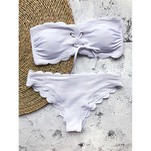 将图片加载到图库查看器,Women Dot Bikini Women Two Piece Swimsuit Women's Bikini Set Swimsuit Micro Strapless 2 Piece Bathing Suit Tie Side Bikini Bottoms Push Up Swimwear Bathing Suit Beach Wear Swimming Suit