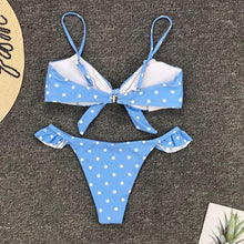 将图片加载到图库查看器,Women Dot Bikini Women Two Piece Swimsuit Women's Bikini Set Swimsuit Micro Strapless 2 Piece Bathing Suit Tie Side Bikini Bottoms Push Up Swimwear Bathing Suit Beach Wear Swimming Suit