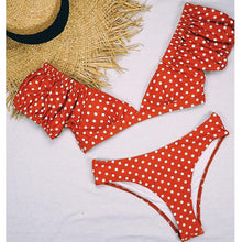 将图片加载到图库查看器,Women Dot Bikini Women Two Piece Swimsuit Women's Bikini Set Swimsuit Micro Strapless 2 Piece Bathing Suit Tie Side Bikini Bottoms Push Up Swimwear Bathing Suit Beach Wear Swimming Suit