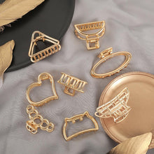 Load image into Gallery viewer, Women Fashion Hair Claw Korean Minimalist Style Geometric Metal Catch Clip Chic Barrettes Headwear High Quality Gorgeous Hair Accessories For Women