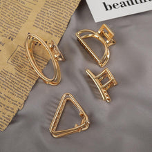 Load image into Gallery viewer, Women Fashion Hair Claw Korean Minimalist Style Geometric Metal Catch Clip Chic Barrettes Headwear High Quality Gorgeous Hair Accessories For Women
