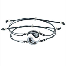将图片加载到图库查看器,Women Fish Bracelet Black White Friendship Couple Bracelet Unisex Distance Matching Bracelets Handmade Friendship Gifts For Best Friend Couples Adjustable String Bracelets For Women