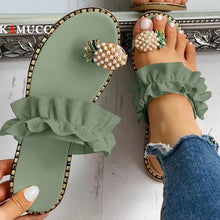 将图片加载到图库查看器,Women Flat Yellow Sandals Summer Fashion Elegant Comfortable Pineapple Design For Womens