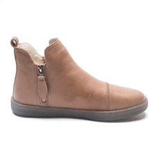 将图片加载到图库查看器,Women Genuine Leather Ankle Boots Warm Fur Waterproof Slip On Super Comfortable Booties Autumn Winter Shoes Keep Warm Anti-Slip Soft Sole Warm Fur Lined Winter Ankle Booties
