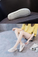 将图片加载到图库查看器,Women Genuine Leather Sneakers Summer White Lacing Flat Woman Casual mfortable Casual Everyday Walking Fashion Outdoor Sneakers