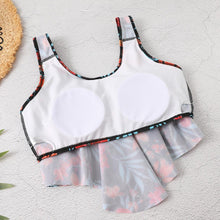 将图片加载到图库查看器,Women High Waist Bikini Plus Size Swimwear Summer Swimsuit Beach Bathing Suit Ruffle Bikini Floral Printed Ruffle High Waist Bikini Set Women's Tummy Control Bathing Suit Swimsuit Flounce Peplum