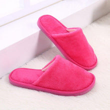 Load image into Gallery viewer, Women Indoor House Plush Soft Cute Cotton Slippers Shoes Non-slip Floor Home Slippers Slides For Bedroom Memory Foam Slippers Scuff Outdoor Indoor Warm Plush Bedroom Shoes With Fur Lining