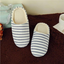 Load image into Gallery viewer, Women Indoor Slippers Warm Plush Home Slipper Autumn Winter Woman House Flat Floor Soft Slipper Silent Slides Plush Fleece Insole Fluffy Slippers For Indoor Home Bedroom
