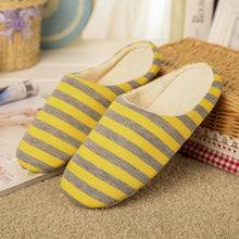 Load image into Gallery viewer, Women Indoor Slippers Warm Plush Home Slipper Autumn Winter Woman House Flat Floor Soft Slipper Silent Slides Plush Fleece Insole Fluffy Slippers For Indoor Home Bedroom