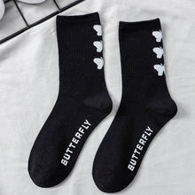 将图片加载到图库查看器,Women Korea Funny Socks Long Socks Black Cool Socks Harajuku GD Hip Hop Cotton Skateboard Socks Men New Trend Daisy Socks Men
