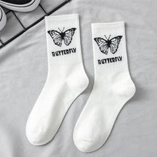 将图片加载到图库查看器,Women Korea Funny Socks Long Socks Black Cool Socks Harajuku GD Hip Hop Cotton Skateboard Socks Men New Trend Daisy Socks Men