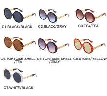 Load image into Gallery viewer, Women Large Hexagon Inspired Sunglasses Fashionable Big Frame & Polygonal Ladies Sunglasses Classic Retro Shape Street Shooting Sunglasses For Men And Women Sunglasses