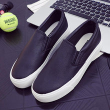 Load image into Gallery viewer, Women Leather Espadrilles Spring Trend Casual Flats Sneakers New Fashion Comfort Slip-on Platform Vulcanized Shoes Women Casual Fashionable Sports Espadrilles