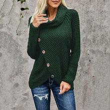 Load image into Gallery viewer, Women Long Sleeve Asymmetric Wrap Pullover Sweater Jumper Tops