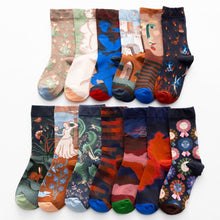 Load image into Gallery viewer, Women Long Sock Cartoon Print Creative Fashion Personalized Novelty Men Women Socks Winter Warm Comfortable Cotton Socks Running Cycling Socks For Men And Women