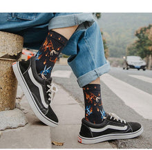 Load image into Gallery viewer, Women Long Sock Cartoon Print Creative Fashion Personalized Novelty Men Women Socks Winter Warm Comfortable Cotton Socks Running Cycling Socks For Men And Women