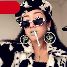 Load image into Gallery viewer, Women Luxury Pink Oval Sunglasses Retro Design Glasses Female Small Eyewear Women Elegant Reader Glasses Ultra Slim Compact Unisex Light Weight Glasses For Women