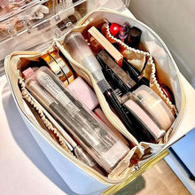 Load image into Gallery viewer, Women Makeup Organizer Toiletry Leather Bag