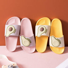 将图片加载到图库查看器,Women Men Summer Slippers Casual Sandals Beach Slides Fruits Avocado Flip Flops Non-Slip Soft Sole Bathroom Shoes Open Toe Soft Slippers Non-Slip Soft Shower Spa Bath Pool Gym House Sandals