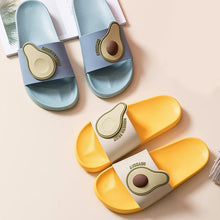 将图片加载到图库查看器,Women Men Summer Slippers Casual Sandals Beach Slides Fruits Avocado Flip Flops Non-Slip Soft Sole Bathroom Shoes Open Toe Soft Slippers Non-Slip Soft Shower Spa Bath Pool Gym House Sandals