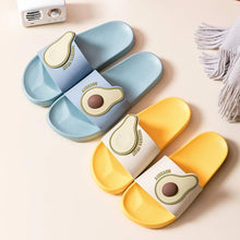 将图片加载到图库查看器,Women Men Summer Slippers Casual Sandals Beach Slides Fruits Avocado Flip Flops Non-Slip Soft Sole Bathroom Shoes Open Toe Soft Slippers Non-Slip Soft Shower Spa Bath Pool Gym House Sandals