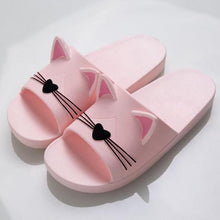 将图片加载到图库查看器,Women Men Summer Slippers Slide Sandals Beach Flip Flops Cats Thick Bottom Couple Boys Girls Comfort Shoes Fashion Outdoor Slides Beach Pool Gym House Slipper