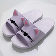 将图片加载到图库查看器,Women Men Summer Slippers Slide Sandals Beach Flip Flops Cats Thick Bottom Couple Boys Girls Comfort Shoes Fashion Outdoor Slides Beach Pool Gym House Slipper