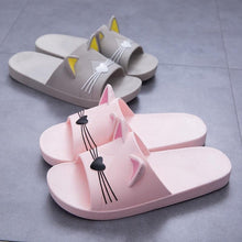 将图片加载到图库查看器,Women Men Summer Slippers Slide Sandals Beach Flip Flops Cats Thick Bottom Couple Boys Girls Comfort Shoes Fashion Outdoor Slides Beach Pool Gym House Slipper