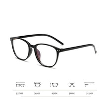 Load image into Gallery viewer, Women Myopia Glasses Ladies Blue And Anti Eye Strain Headache Computer Glasses Transparent Lens Film Coated Oval Formed Myopia Glasses -1.0 -1.5 -2.0 -2.5 -3.0 -3.5 -4.0 -4.5 -5.0 -5.5