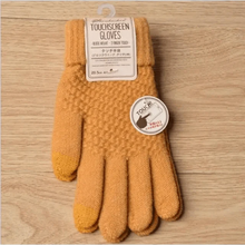 Load image into Gallery viewer, Women New Wool Knitted Gloves Winter Warm Thick Touch Screen Gloves Solid Mittens For Women For Winter Gloves Winter Touch Screen Gloves for Women and Men