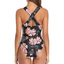 将图片加载到图库查看器,Women One Piece Plunge V Neck Monokini Sexy Hollow Out Swimsuit