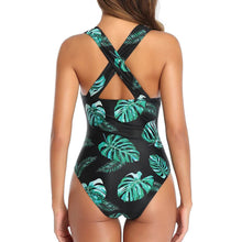 将图片加载到图库查看器,Women One Piece Plunge V Neck Monokini Sexy Hollow Out Swimsuit