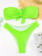 Load image into Gallery viewer, Women One-Shoulder Bikini Swimsuit Women Push Up Swimwear Women's Bathing Suit Comfortable Bikini Ribbed Two Piece Swimsuit Bikini Set Summer Bathing Suit Beach Wear Swimming Suit
