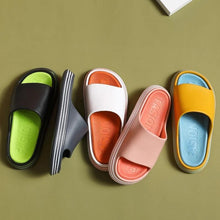 将图片加载到图库查看器,Women Outside Slippers Summer Runway Shoes EVA Soft Thick Sole Non-slip Outdoor Women Slides Pool Beach Open Toe Soft Slippers Thick Lightweight Non-Slip Shower Bath Cloud Slides Pool Gym House Sandals