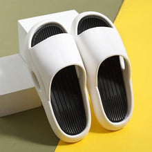 将图片加载到图库查看器,Women Outside Slippers Summer Runway Shoes EVA Soft Thick Sole Non-slip Outdoor Women Slides Pool Beach Open Toe Soft Slippers Thick Lightweight Non-Slip Shower Bath Cloud Slides Pool Gym House Sandals