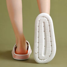 将图片加载到图库查看器,Women Outside Slippers Summer Runway Shoes EVA Soft Thick Sole Non-slip Outdoor Women Slides Pool Beach Open Toe Soft Slippers Thick Lightweight Non-Slip Shower Bath Cloud Slides Pool Gym House Sandals
