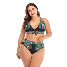 将图片加载到图库查看器,Women Push Up Bikini Sets Swimwear Women Swimsuit Plus Larges Size Bathing Swimming Suits Beachwear Women's Swimsuits Halter Push Up Bikini Two Piece Bathing Suits Women Plus Size Bikini