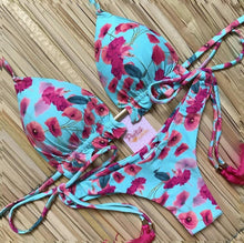 Load image into Gallery viewer, Women Push-up Bikini Swimwear Adjustable Swimsuit Bathing Suit Beachwear Women's Tie Bikini Lace Up Bottom String Swimsuit Bandage Swim Beach Wear Summer Comfortable Bikini Set