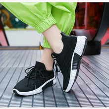 Load image into Gallery viewer, Women Running Sneakers Shoes Vulcanized Women's Casual Flats Elegant Soft Walking Shoes Breathable Non Slip Tennis Athletic Shoe For Casual Gym And Work
