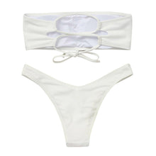 将图片加载到图库查看器,Women's Bikini High Waist Tummy Control Two Piece Swimsuit Swimwear Girl Beach Bathing Suit Woman Fashion Swimwear Padded High Waist Cheeky Bathing Suit