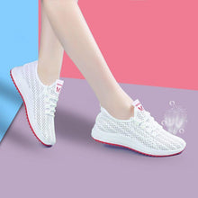 将图片加载到图库查看器,Women's Breathable Non-slip Platform Fashion Autumn New Casual Running Shoes Black Sneakers Lightweight Mesh Tennis Sneaker Fashion Athletic Walking Shoes