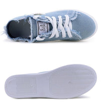 将图片加载到图库查看器,Women's Canvas Breathable Classic Summer Sneakers Lace-Up Shoes Casual Outdoor Men Sneakers Womens Canvas Sneakers Low Top Tennis White Shoes