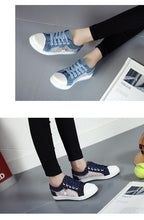Load image into Gallery viewer, Women's Casual Shoes Summer Fashion Low Top Women's Sneakers Breathable Mesh Low Casual Canvas Shoes Lace-up Classic Shoes Comfortable Tennis Shoes For Walking