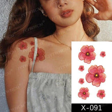 Load image into Gallery viewer, Women's Different Stickers Tattoo Temporary Waterproof Neck Arm Leg Tattoo Colorful Design