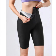 Load image into Gallery viewer, Women's Hot Thermo Compression Sweat Sauna Pants - Body Shaper Exercise Workout Weight Thermo Sweat Leggings